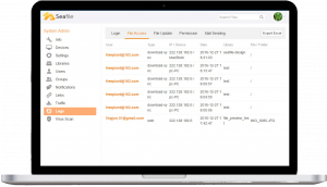 file access in console showing history and dates available for restore